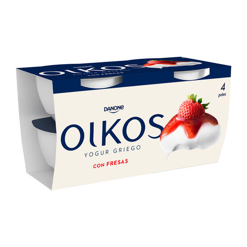 Yogur griego con fresa OIKOS 4x110g image number