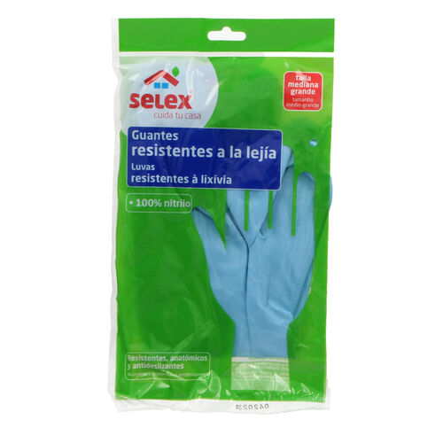 GUANTE NITRILO FUERTE TALLA MEDIANA SELEX image number