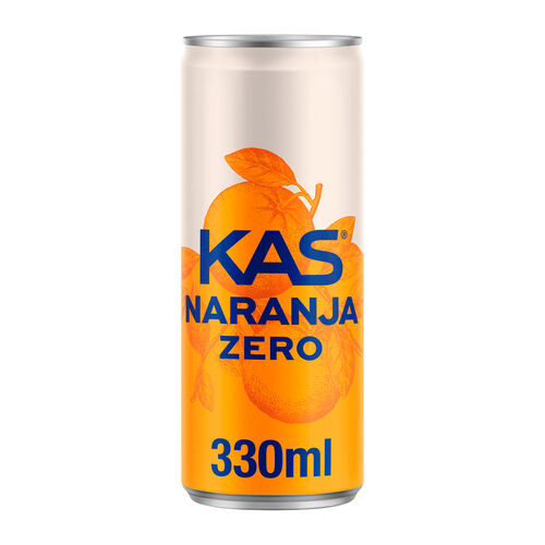 KAS naranja Zero refresco con gas sin az&uacute;car 330ml image number