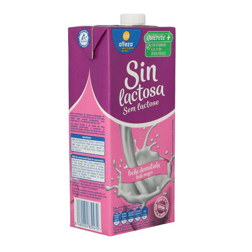 Leche desnatada sin lactosa ALTEZA 1L image number