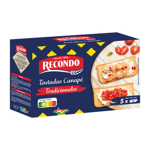 TOSTADA CANAPE TRADICIONALES RECONDO 100g image number