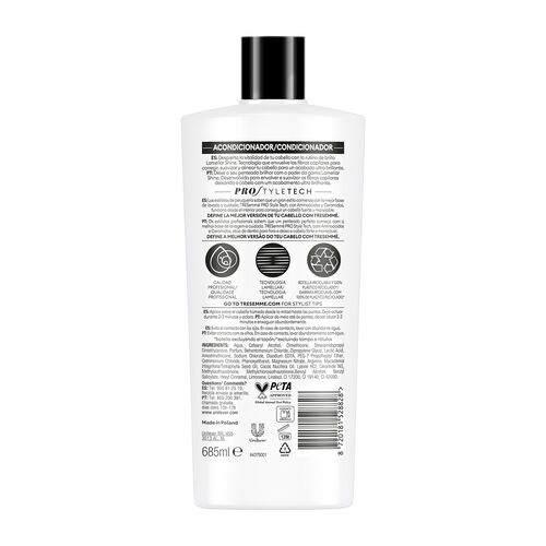Acondicionador lamellar shine tresemme 685ml image number