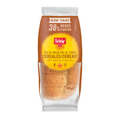 PAN DE MOLDE CON CEREALES SIN GLUTEN SCHAR 300g