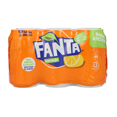 FANTA NARANJA 33cl  PACK 6 LATAS image number
