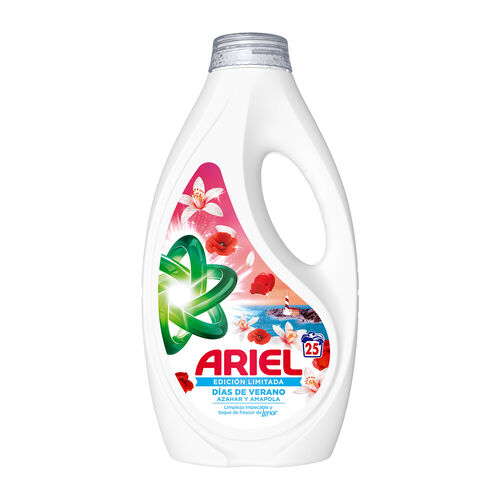 Detergente l&iacute;quido D&iacute;as de Verano Azahar y Amapola ARIEL 25lavados image number