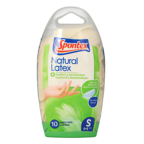 GUANTES SPONTEX LATEX TALLA PEQUEÑA image number