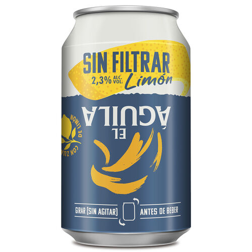 Cerveza con lim&oacute;n Sin Filtrar EL &Aacute;GUILA 33cl image number