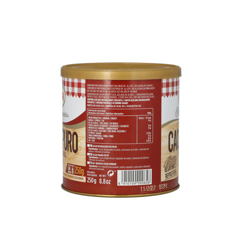 Cacao Puro sin az&uacute;car VALOR 250g image number