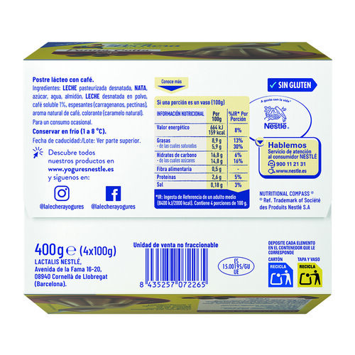 Panna cotta original LA LECHERA NESTLÉ 4x100g image number