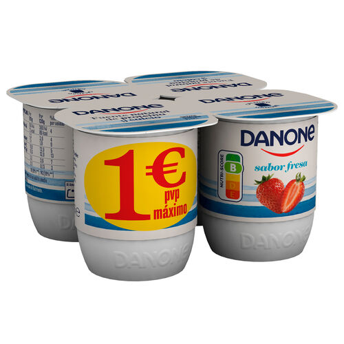 Yogur con fresa DANONE 4x120g image number