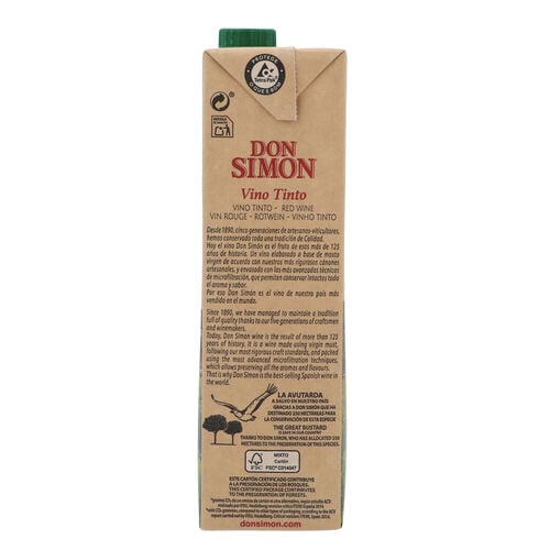 Vino tinto DON SIMON brik 1L image number