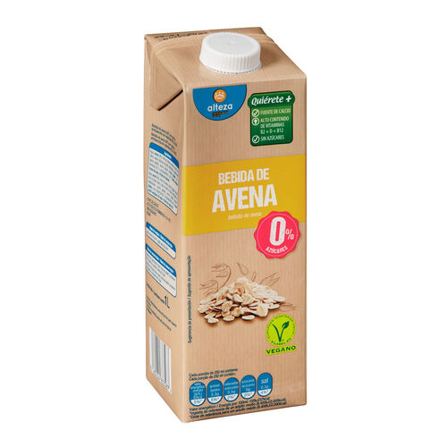 BEBIDA DE AVENA 0% AZUCAR ALTEZA 1L image number