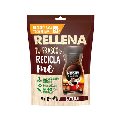 CAFE SOLUBLE NATURAL NESCAFE 75g image number