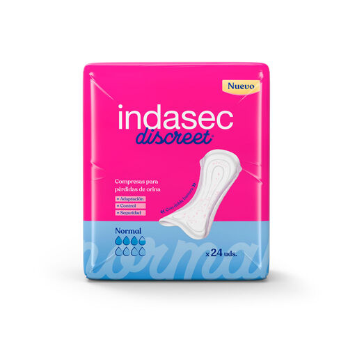 Compresa INDASEC Discreet Normal 24uds image number