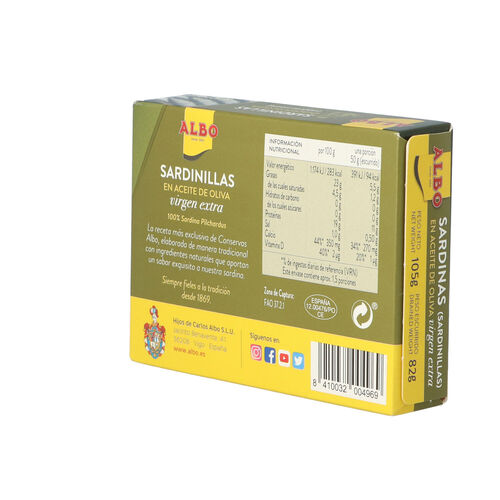 SARDINILLA ALBO OLIVA VIRGEN 105g image number