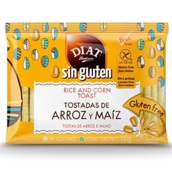 Tostadas de arroz y ma&iacute;z sin gluten DIAT RADISSON 100g