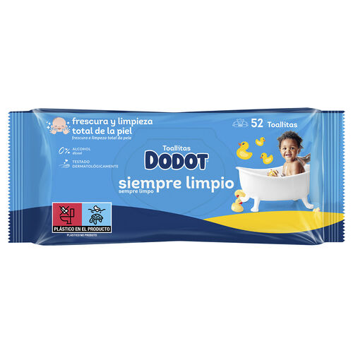 Toallitas Siempre Limpio DODOT 52uds image number
