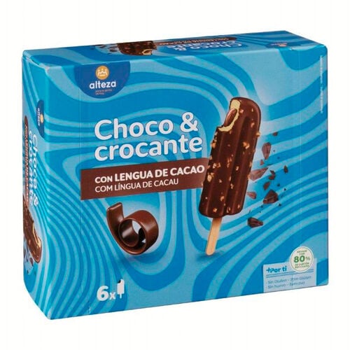 Helado bomb&oacute;n de chocolate crocante ALTEZA 6x90ml image number