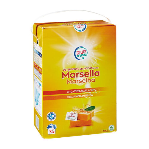 Detergente en polvo jabon de Marsella PLUS MAX 35 lavados image number