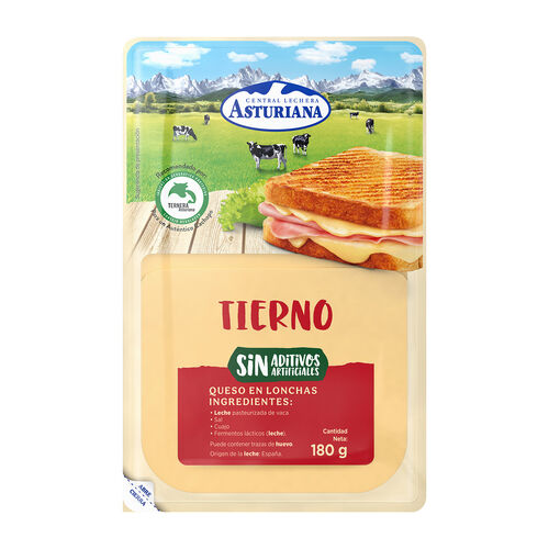 Queso en lonchas Tierno ASTURIANA 180g image number