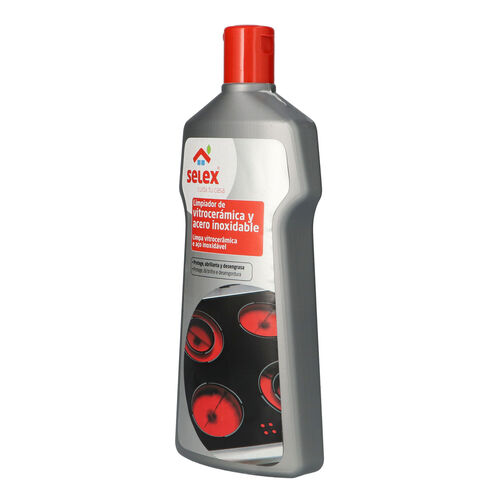 LIMPIADOR DE VITROCERAMICAS Y ACERO INOXIDABLE SELEX 500ml image number