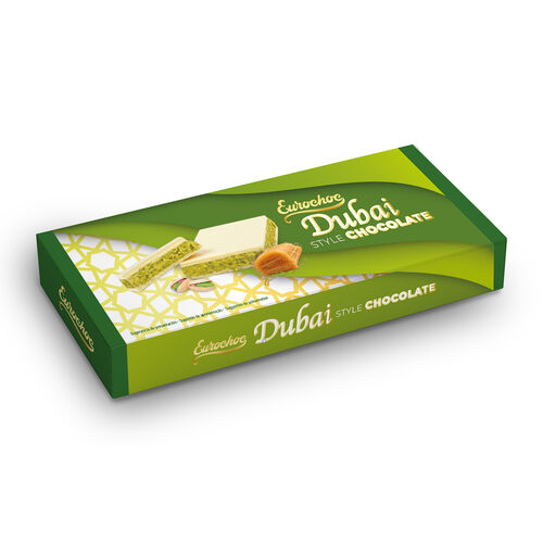 Chocolate blanco estilo Dubai EUROCHOC 100g image number