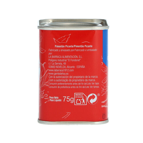 PIMENTON ALTEZA PICANTE LATA 75g image number