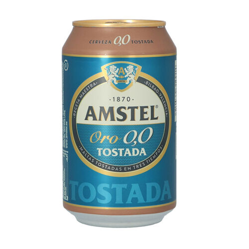 CERVEZA AMSTEL 0 TOSTADA 33cl image number