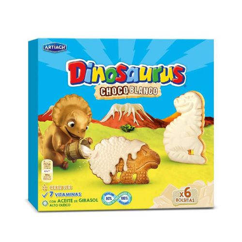 DINOSAURUS CHOCOLATE BLANCO ARTIACH 264g image number