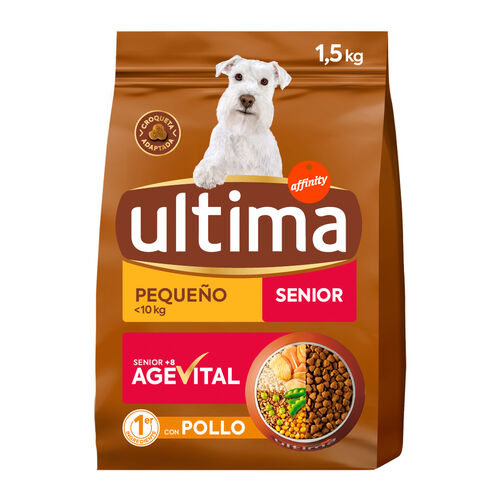 Comida seca para perro Mini Senior pienso ULTIMA 1,5kg image number