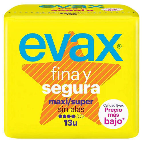 COMPRESA EVAX FINA Y SEGURA MAXI 13uds image number