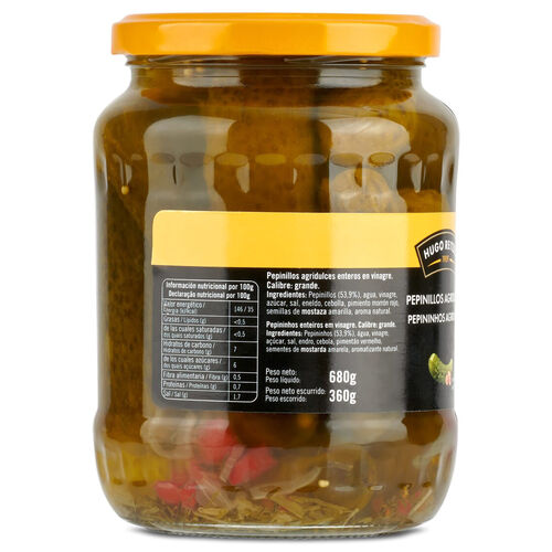 Pepinillos agridulces HUGO REITZEL 680g image number