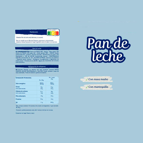 PAN LECHE PASQUIER 8uds image number