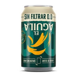 Cerveza 0,0 aguila Sin Filtrar 33cl