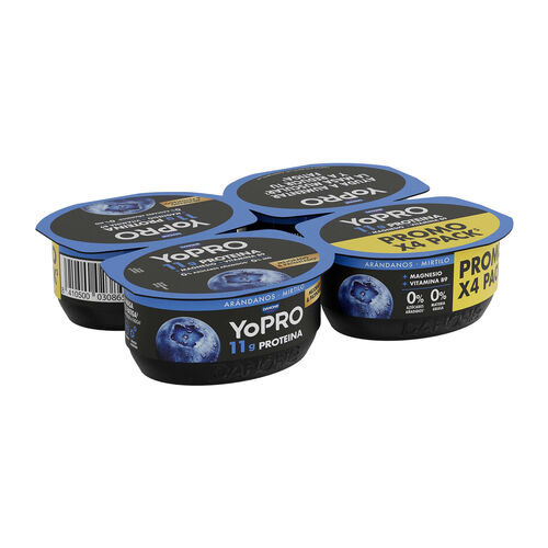 YOGUR CON PROTEINA ARANDANOS YOPRO DANONE 4x120g image number