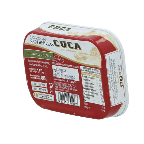 Sardinilla aceite oliva CUCA 115g image number