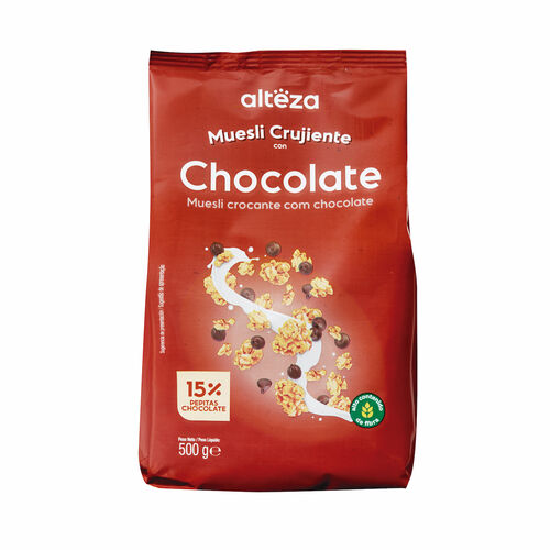 Cereales muesli crujiente con chocolate ALTEZA 500g image number