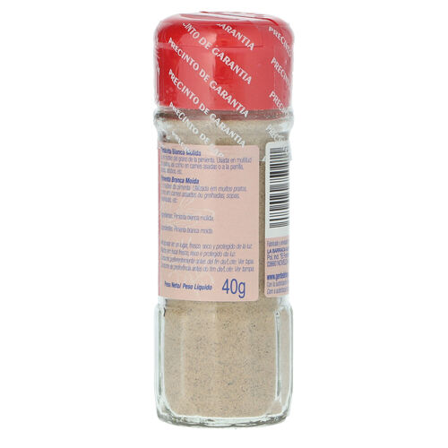 Pimienta blanca ALTEZA molida tarro 40g image number
