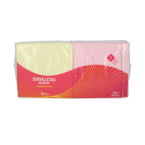 SERVILLETA PAPEL SELEX COLOR 30X30 PAQUETE 160 uds image number