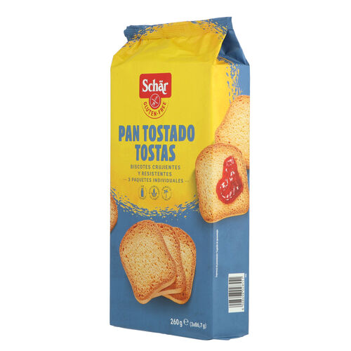 PAN TOSTADO SIN GLUTEN SCHAR 260g image number