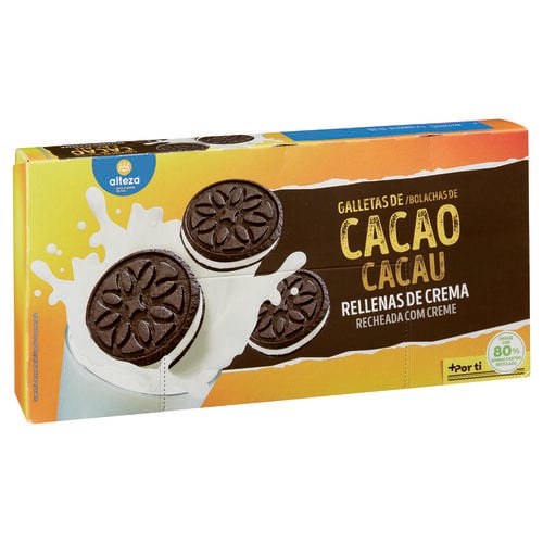 Galletas de cacao rellenas de crema ALTEZA 220g image number