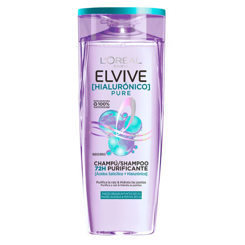 CHAMPU PURIFICANTE HIALURONICO PURE ELVIVE 380ml image number