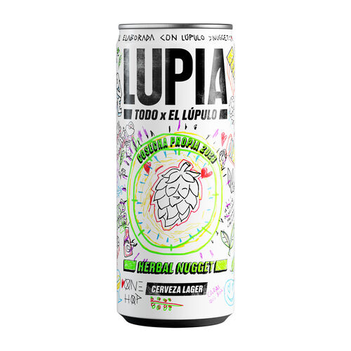 CERVEZA LUPIA NUGGET LAGER LATA 33cl image number