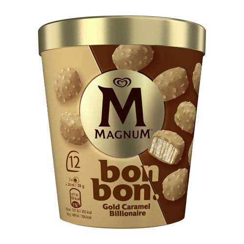 BON BON HELADO GOLD CARAMEL BILLIONAIRE MAGNUM 168g image number