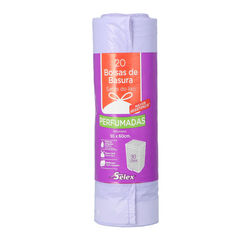 Bolsa de basura morada perfumada autocierre SELEX 30L 15 bolsas
