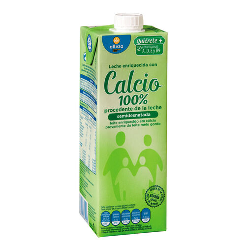 Leche semidesnatada enriquecida con calcio ALTEZA 1L image number
