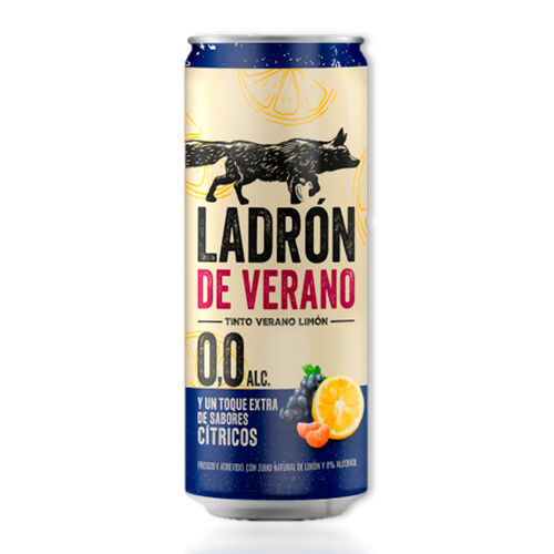 Tinto de verano 0,0% alcohol LADR&Oacute;N DE VERANO 33cl image number