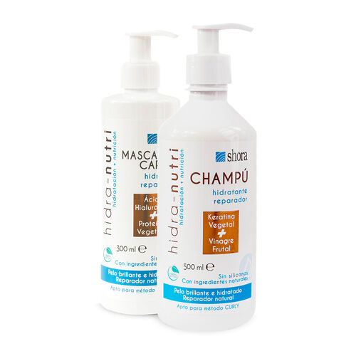 Champ&uacute; 500ml+mascarilla 300ml hidra-nutri SHORA image number