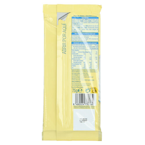 CHOCOLATE ALTEZA BLANCO 75g image number