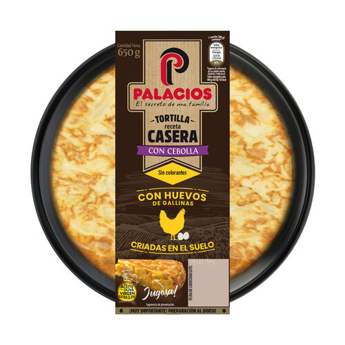 TORTILLA RECETA CASERA CON CEBOLLA PALACIOS 650g image number